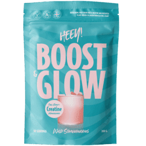 Heey! Boost & Glow Creatine + Vegan Collagen Wild Strawberries (300 g)